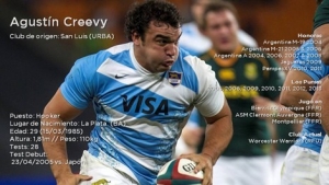 Agustín Creevy nuevo capitán de Los Pumas