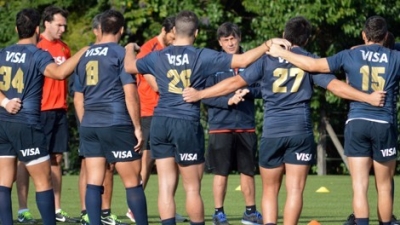 Formación y Captain’s Run de Los Pumas